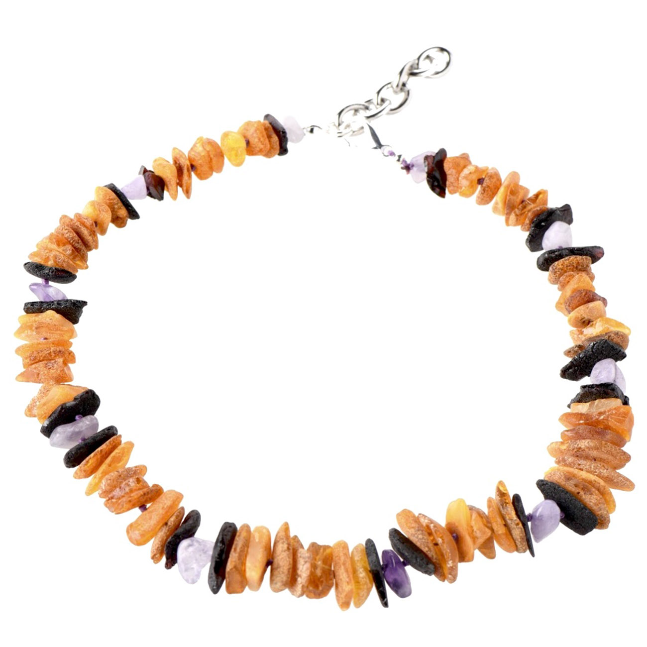 Bernsteinkette AMETHYST Mix Bernsteinkette AMETHYST Mix – Bild 1