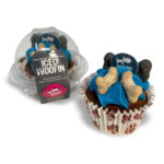 CAROB WOOFIN Blue Frosting Cupcakes