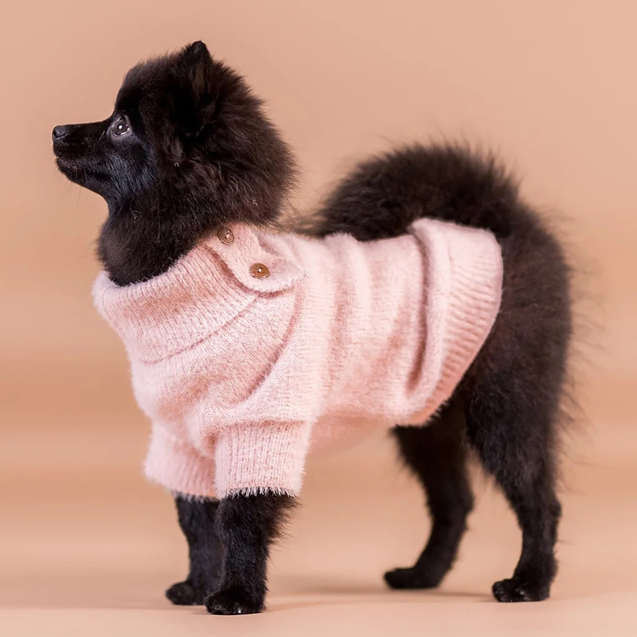 Furry Strickpullover Fuer Hunde Pink