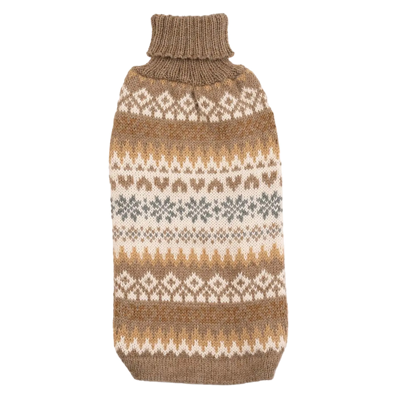 Herbst Medley Alpaka Hundepullover Braun