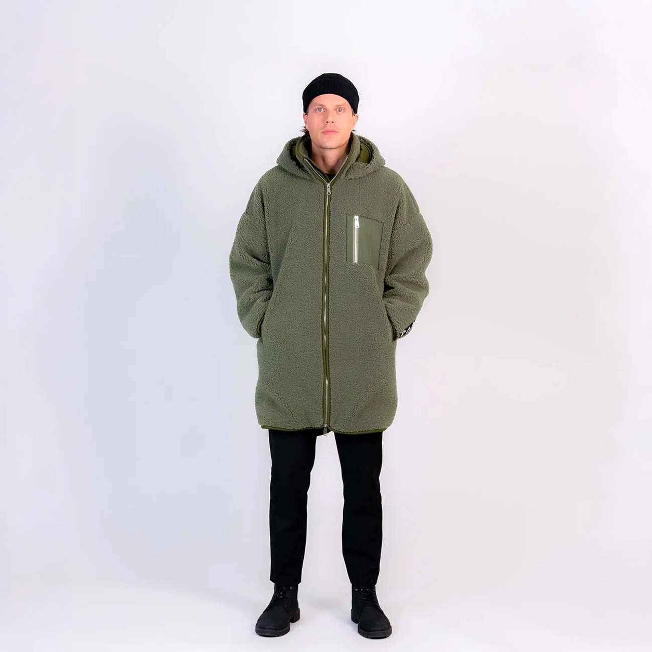 Human Sherpa Jacke SUMU Olive