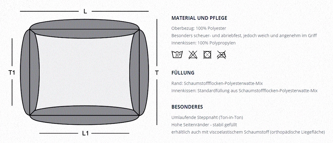 Hundebett Dreamcollection Mikrofaser