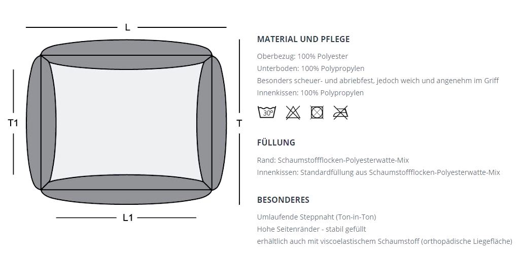  Hundebett Dreamcollection Soft