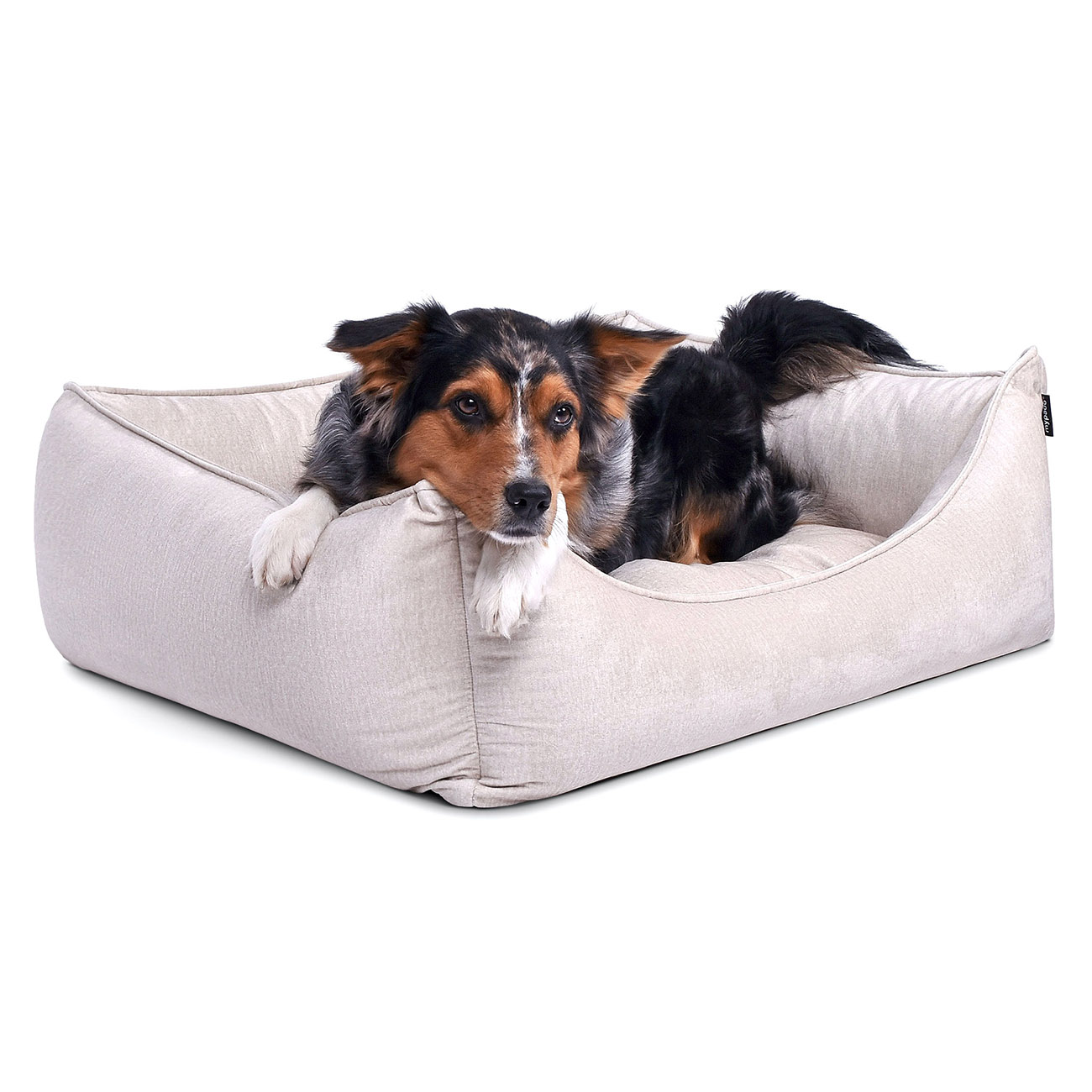 Hundebett Dreamcollection Velvet Creme Hundebett Dreamcollection Velvet – Bild 1