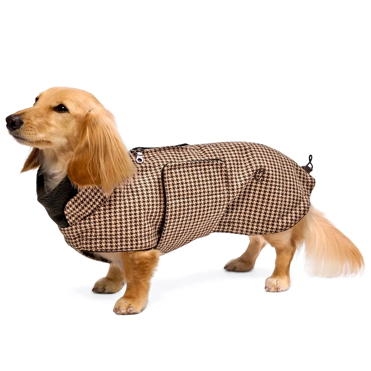 Hundemantel Dackel Brooklyn Houndstooth
