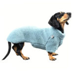 Hundepullover Dackel TEDDY Eisblau