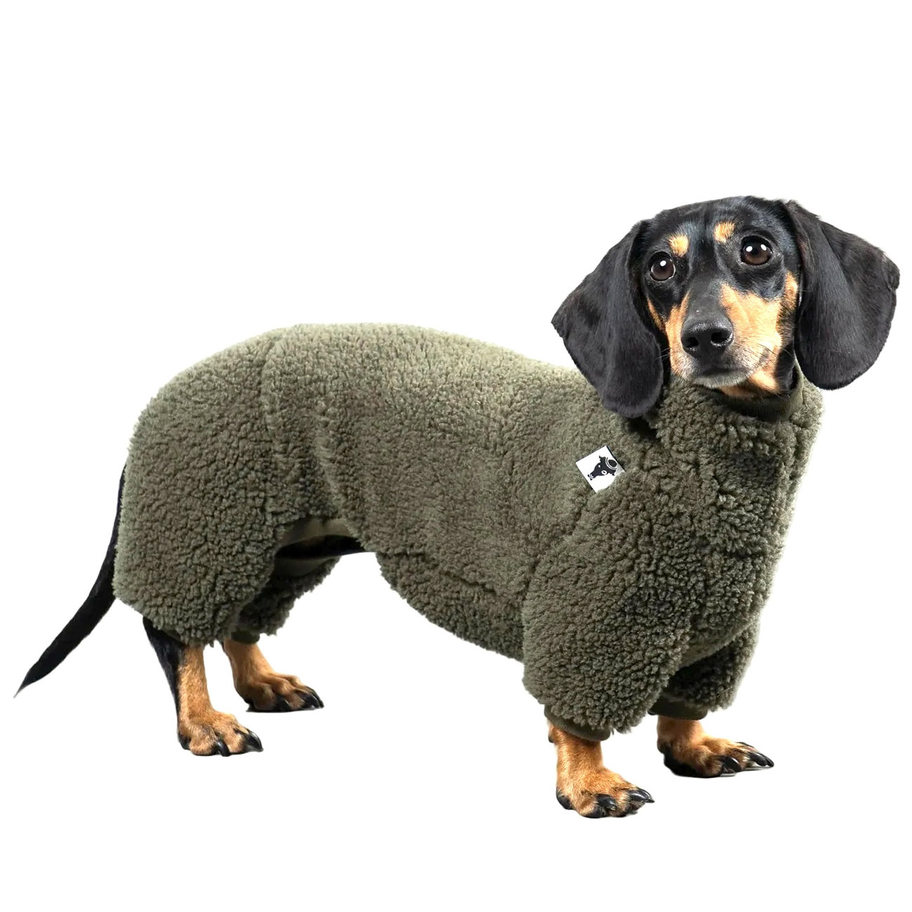 Overall Dackel TEDDY Olivgruen