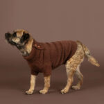 PAIKKA Furry Strickpullover Fuer Hunde Choco