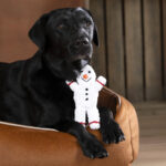 SHAWN DER SCHNEEMANN Weihnachtliches Kauspielzeug Fuer Hunde Aus Baumwolle