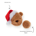 Santa Teddybaer In Huepf Hundespielzeug